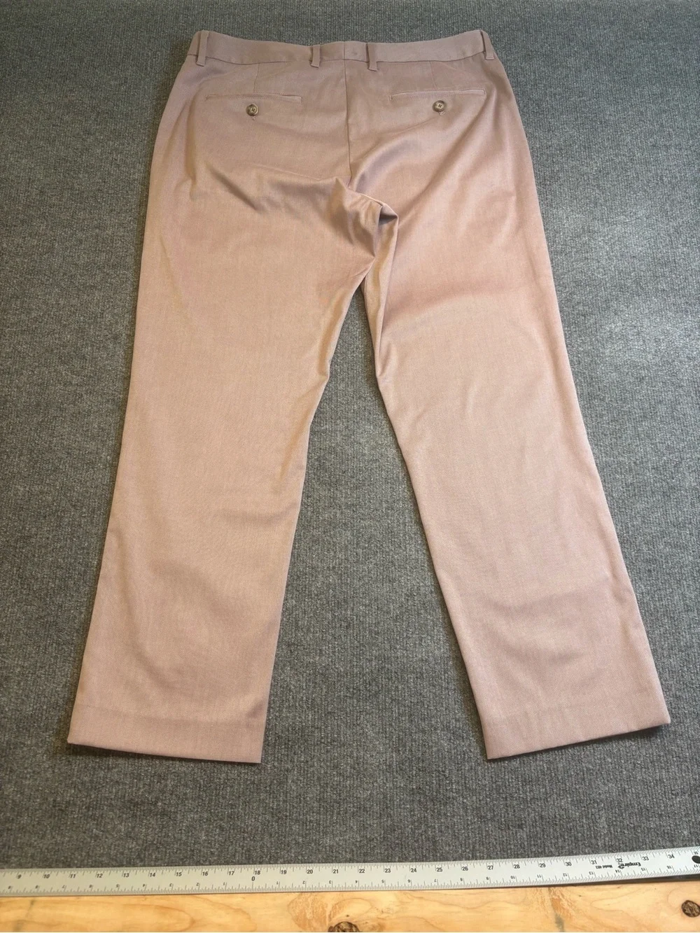 Bonobos Friday Pants Men 34x28 Slim Fit Light Pink Chinos Cotton Stretch EUC